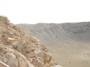 Crater wall panorama leftmost